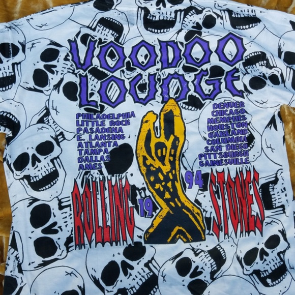 Vintage '94 Rolling Stones US Voodoo Lounge Tshirt - Picture 5 of 8